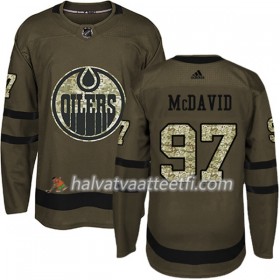 Miesten NHL Edmonton Oilers Pelipaita Connor McDavid 97 Adidas 2017-2018 Camo Vihreä Authentic
